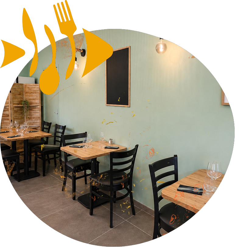 Salle du restaurant L'Atelier de Juliette à Vaucouleurs